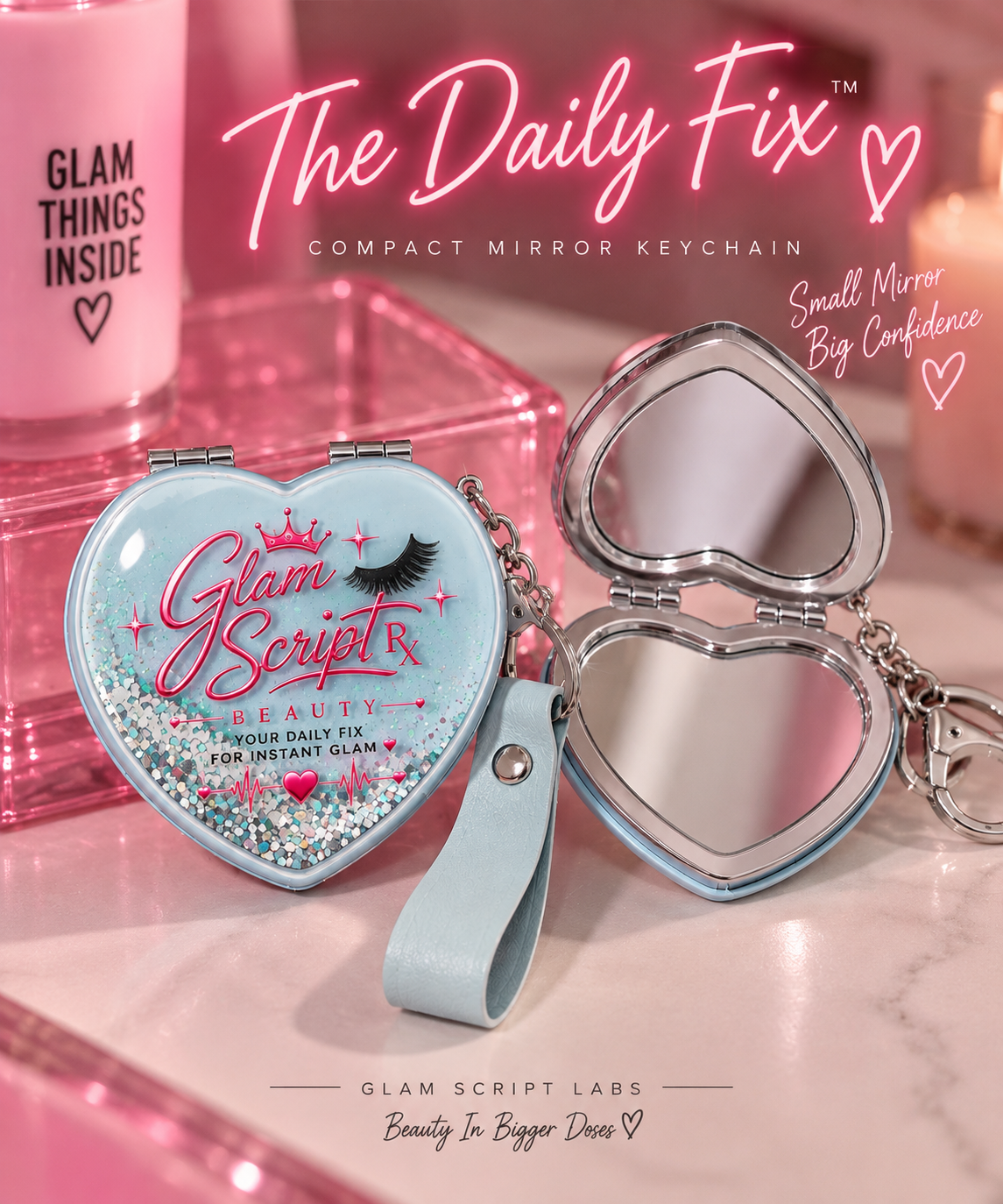 The Daily Fix™ Compact Mirror Keychain